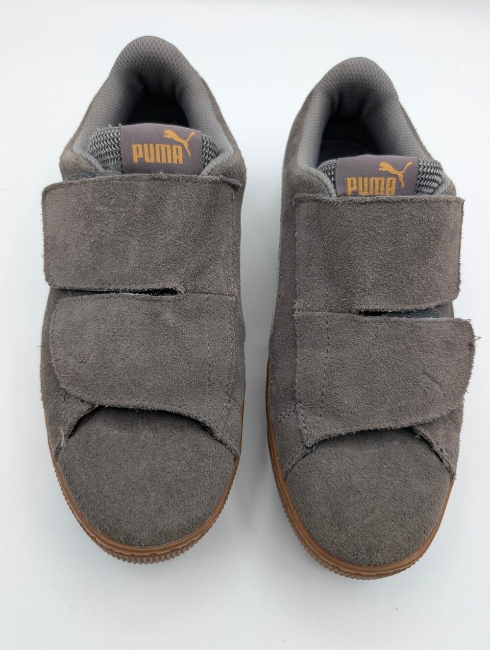PUMA Women's Vikky Platform Velcro Sneaker Suede Size 7.5
